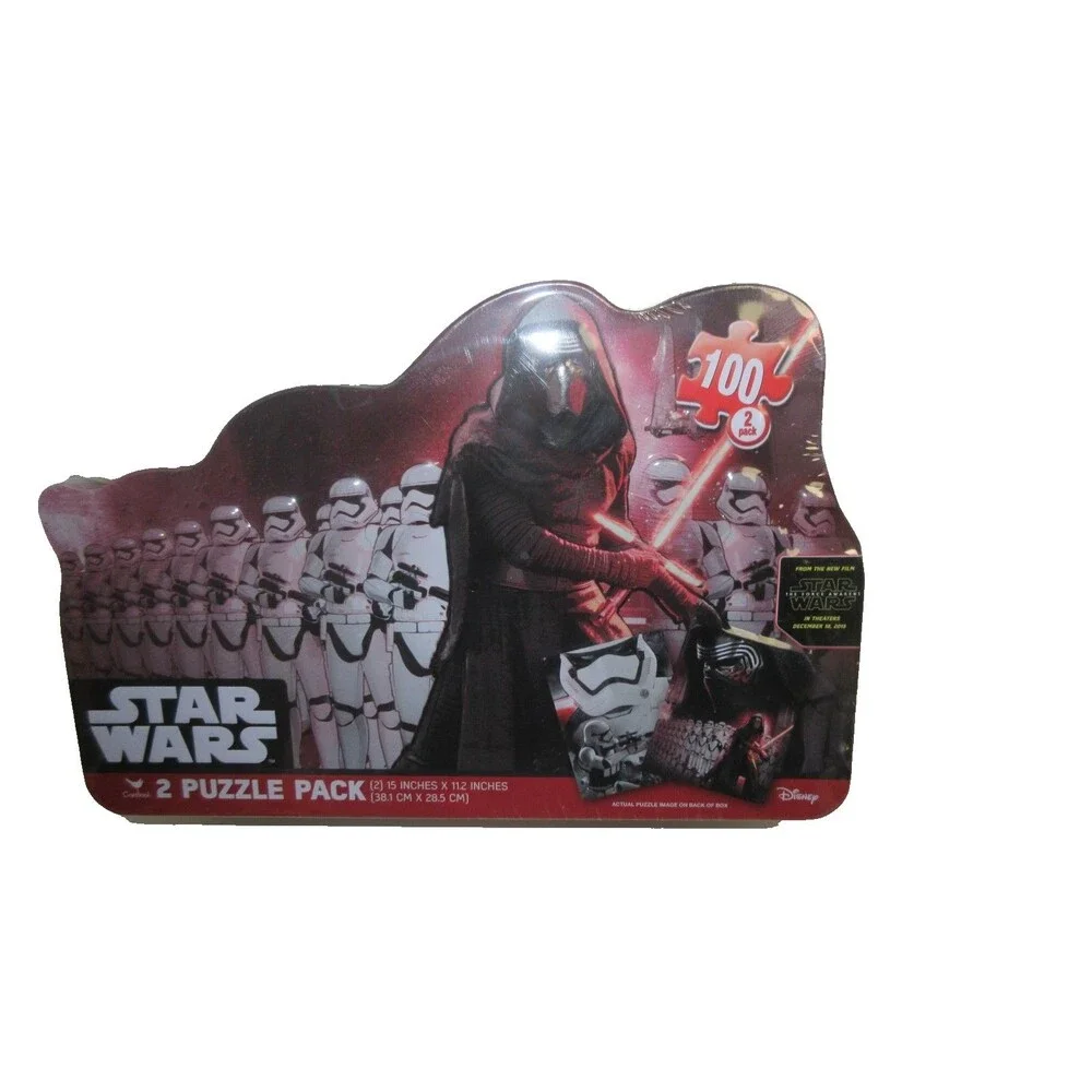 Star Wars The Force Awakens 100 Piece 2 Puzzle Pack Disney Cardinal Kylo Ren New
